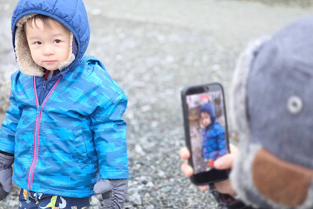 Not all the photos were of birds. It was the 8th annual Christmas Bird Count for Kids (CBC4Kids) at Langley City&rsquo;s Brydon Lagoon on Sunday, Dec. 28, organized by the Langley City-based Explore Science Club. (Dan Ferguson/Langley Advance Times)
