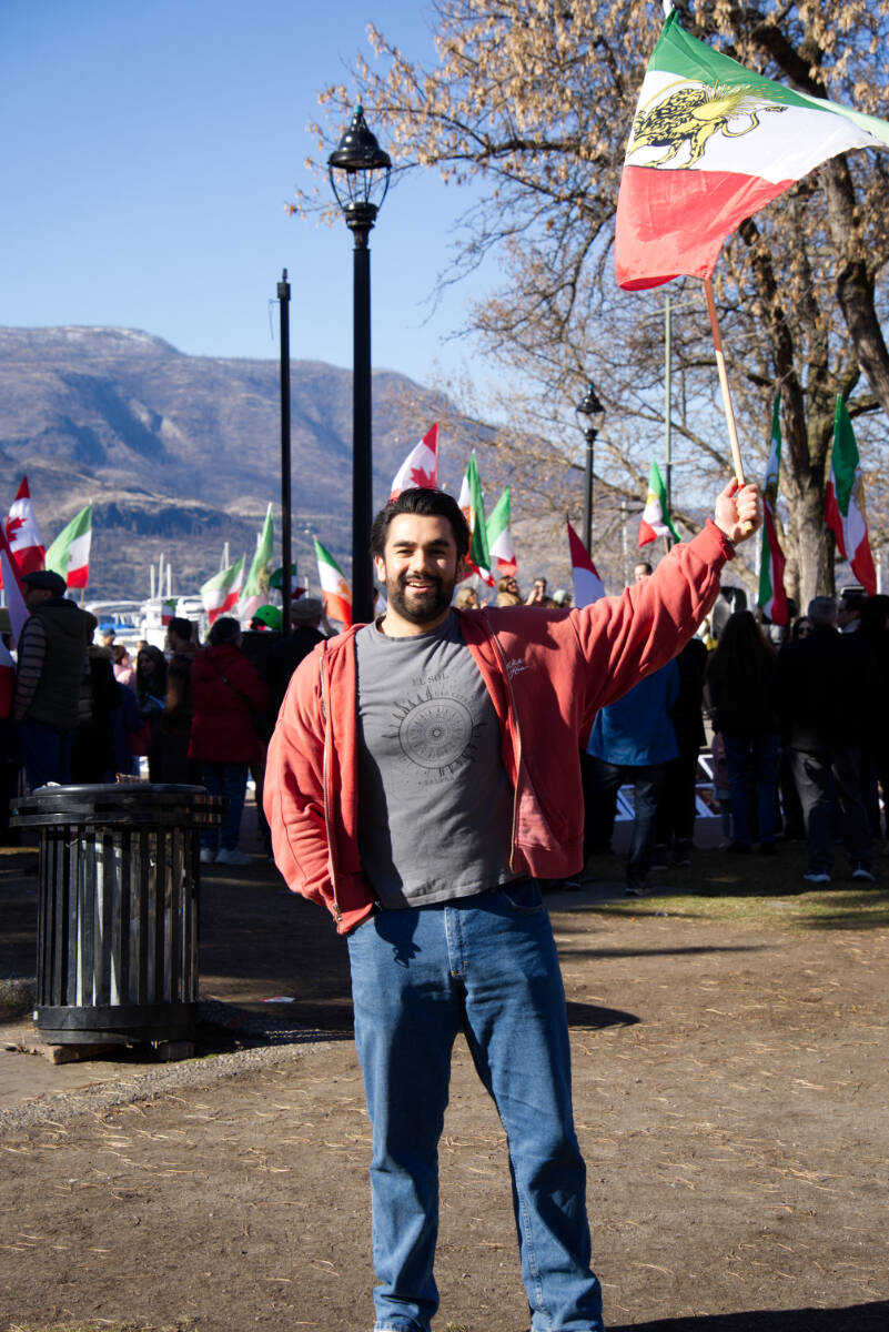 Matthew Shariati, an immigrant to Canada from Iran at Kerry Park on March 1. (Ty Lim/Kelowna Capital News)